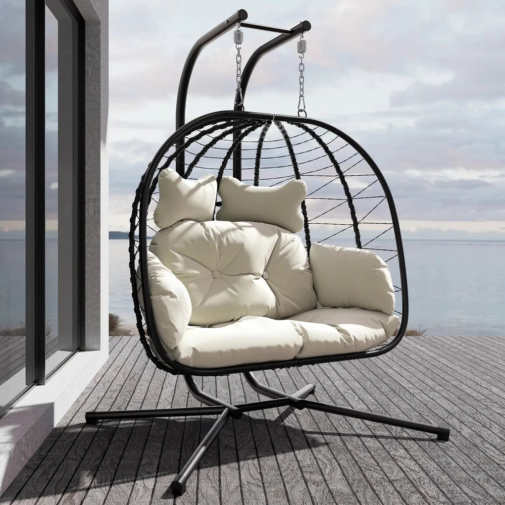Foldable Double Egg Chair
