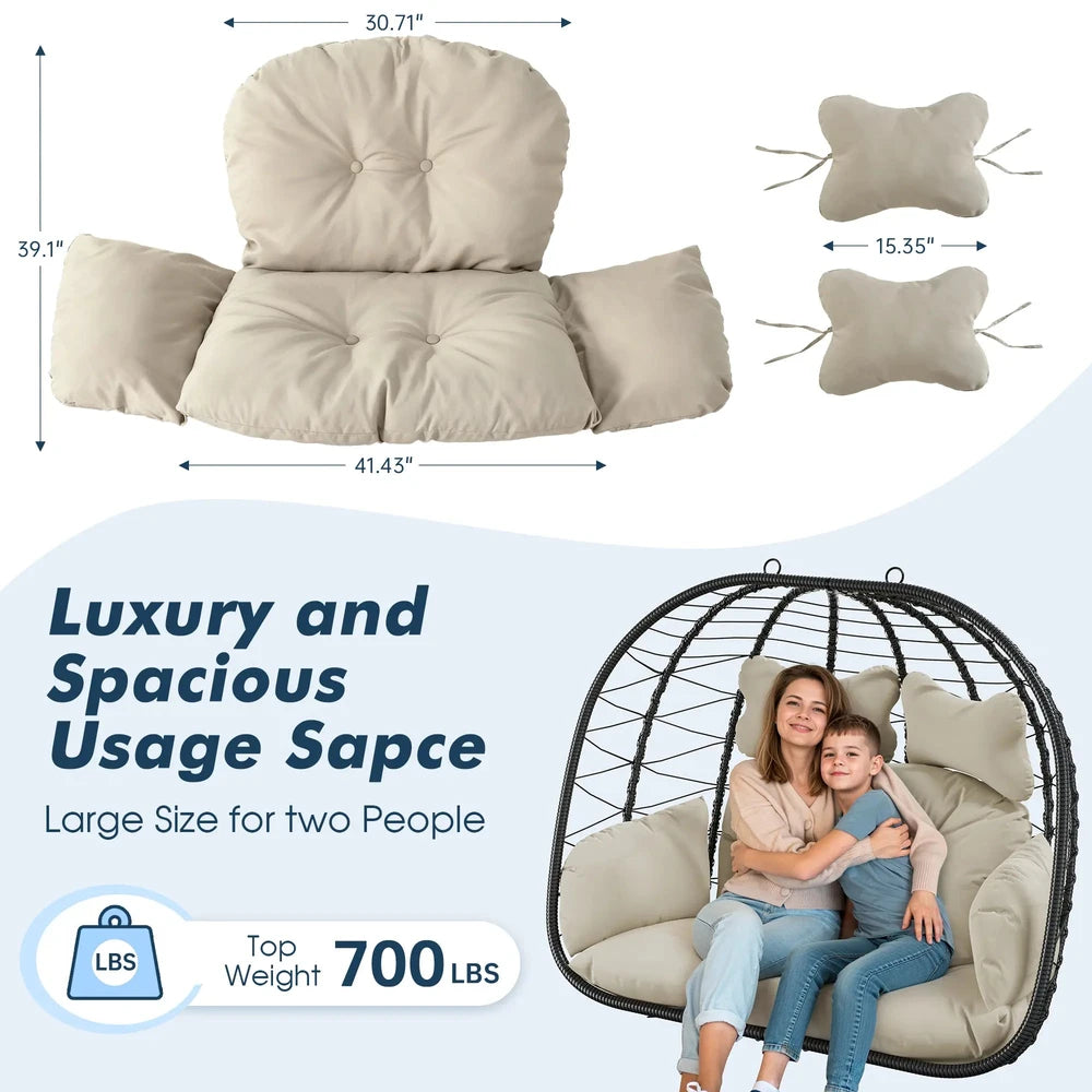 Foldable Double Egg Chair