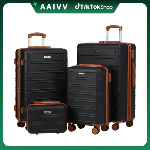 4 Piece Expandable Hardshell Luggage Set
