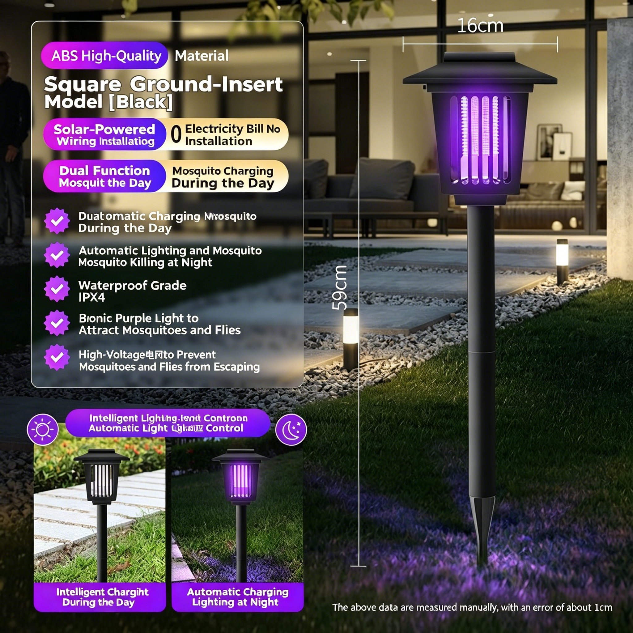 Solar Powered Mosquito Zapper