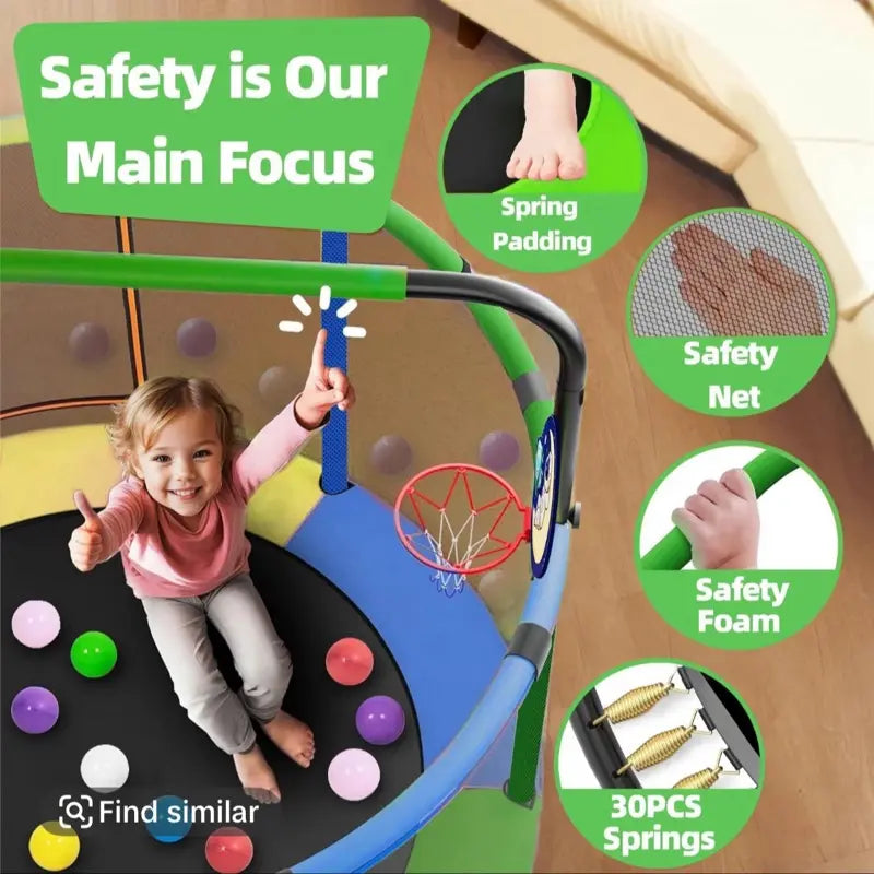 Ultimate SafeBounce Pro Kids Trampoline