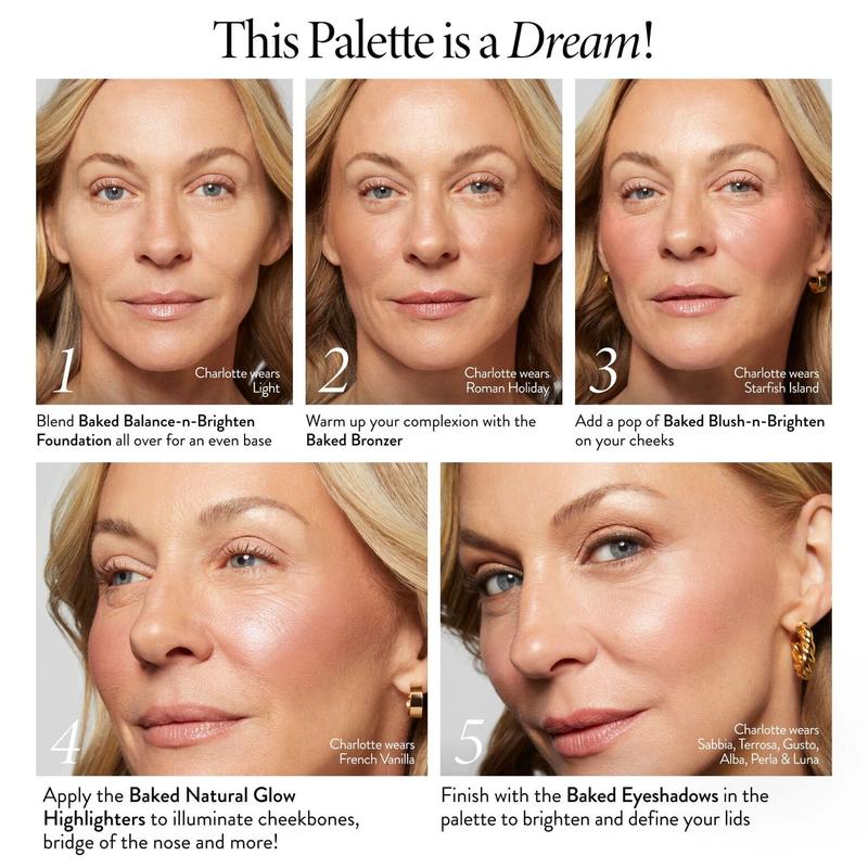 🔥LAST DAY 50% OFF -Baked Starter Kit - Tuscan Dreams includes Baked Multicolor Eyeshadow Palette
