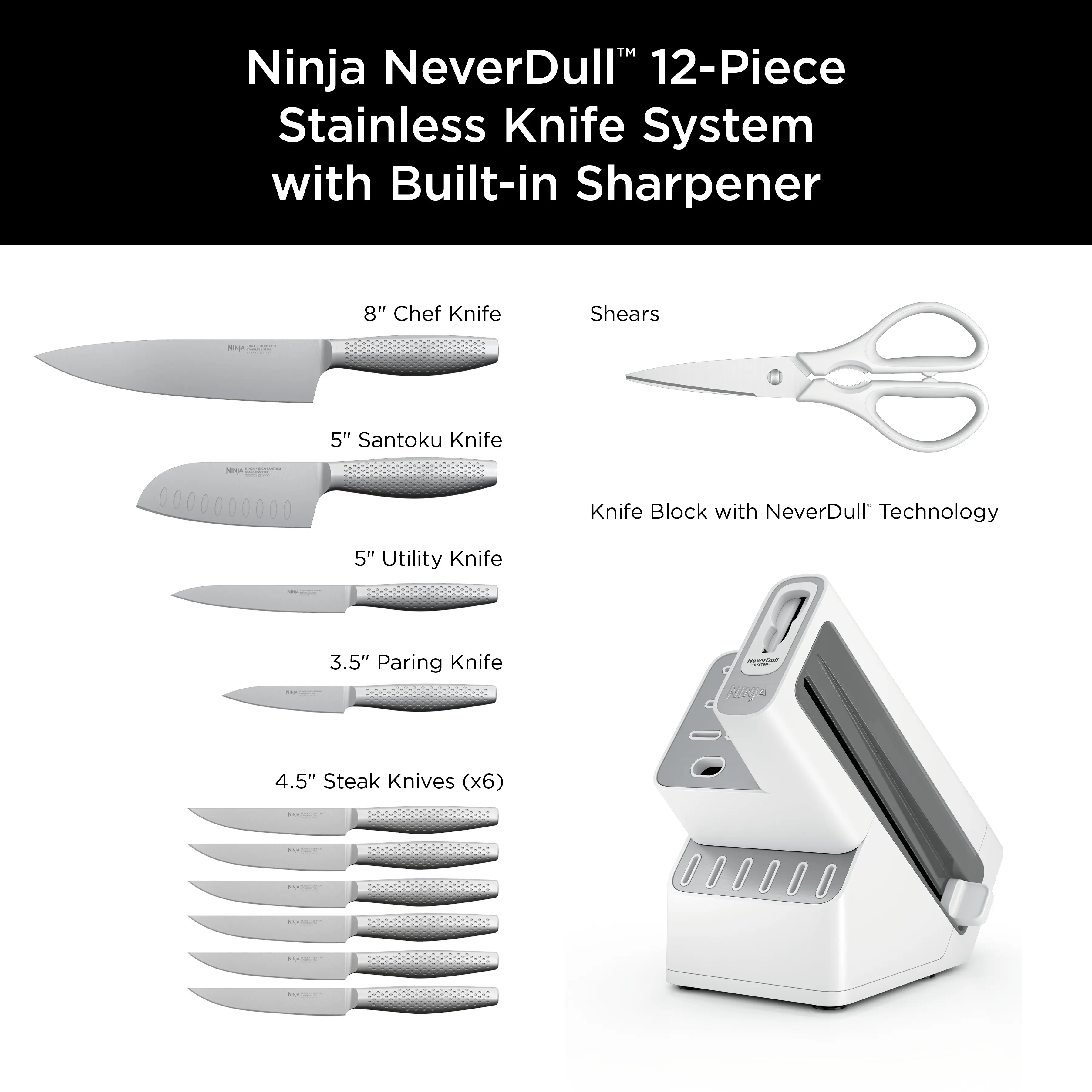 NeverDull Kitchen Knife Set
